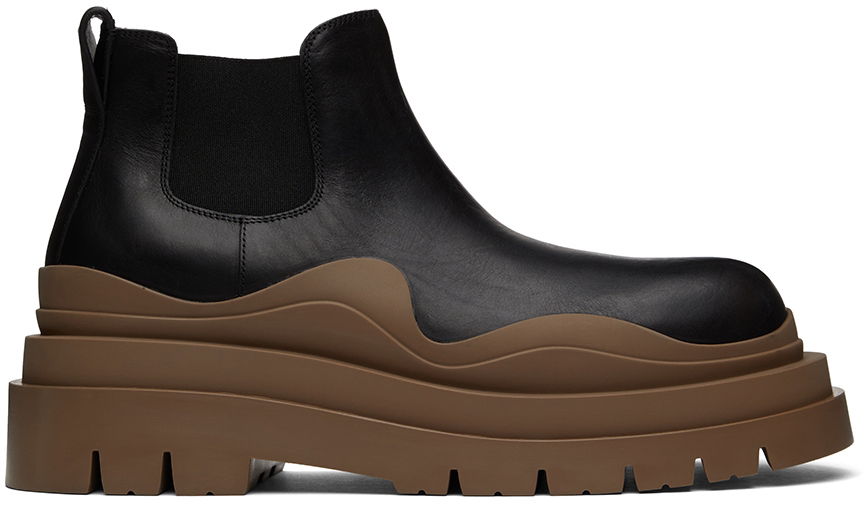 Tenisky a topánky Bottega Veneta Tire Chelsea Boots "Black Brown" Hnedá | 630281 VBS50, 0