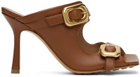 Stretch Buckle Mule "Brown"