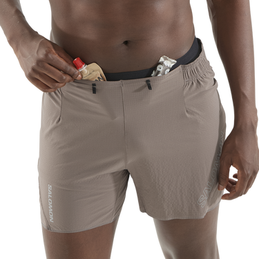 Šortky Salomon Salomon Sense Aero 5" Shorts Hnedá | lc2433-0, 2
