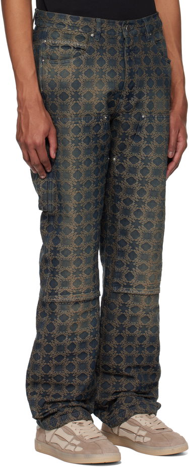 Cargo nohavice AMIRI Amiri MA Quad Jacquard Carpenter Jeans Modrá | AMDNGH1064, 1