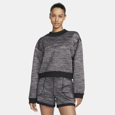 Mikina Nike Yoga Therma-FIT Luxe Crew-neck Sweatshirt Čierna | DV4317-010, 3