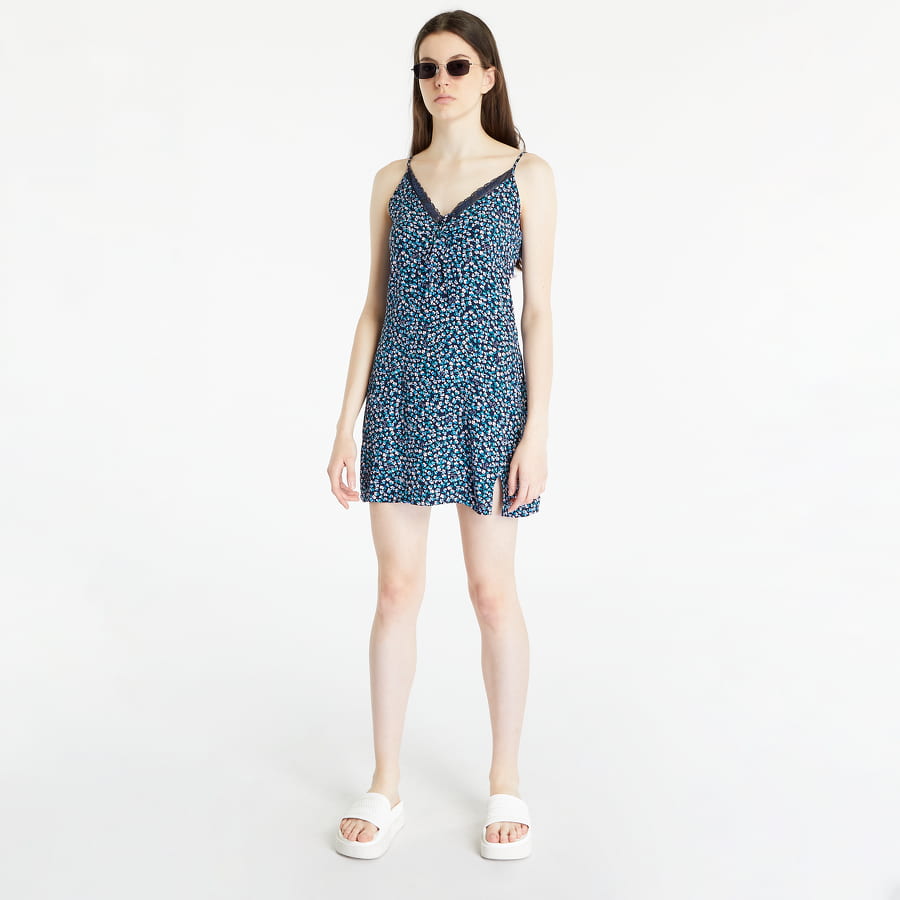 Šaty Tommy Hilfiger JEANS Ditsy Floral Print Lace Trim Dress Navy | DW0DW15188 0G1, 0