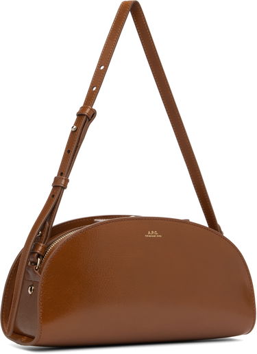 Taška cez rameno A.P.C. A.P.C. Demi-Lune Shoulder Bag Hnedá | PXCCK-F61997, 1