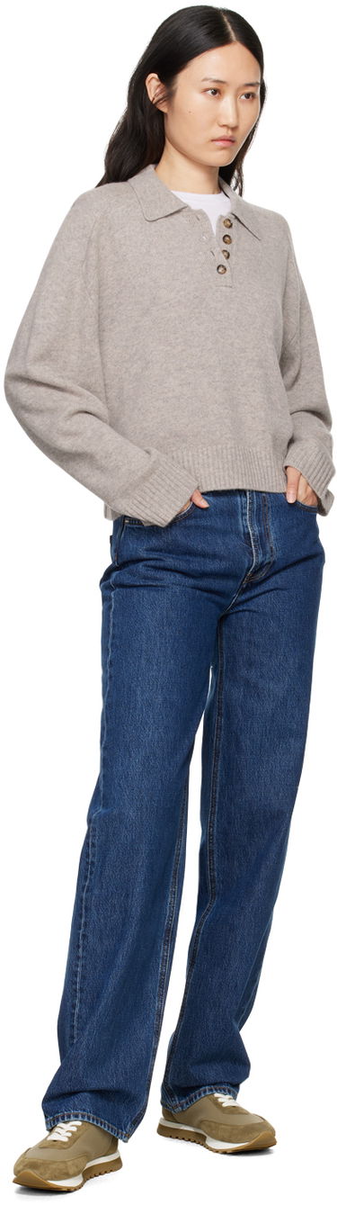 Sveter Loulou de Saison Loulou de Saison Homere Polo Sweater Béžová | HOMERE, 3