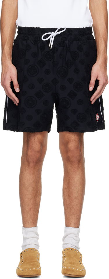 Šortky Casablanca Towelling Monogram Shorts Čierna | M-SP26-JTR-271-02, 0
