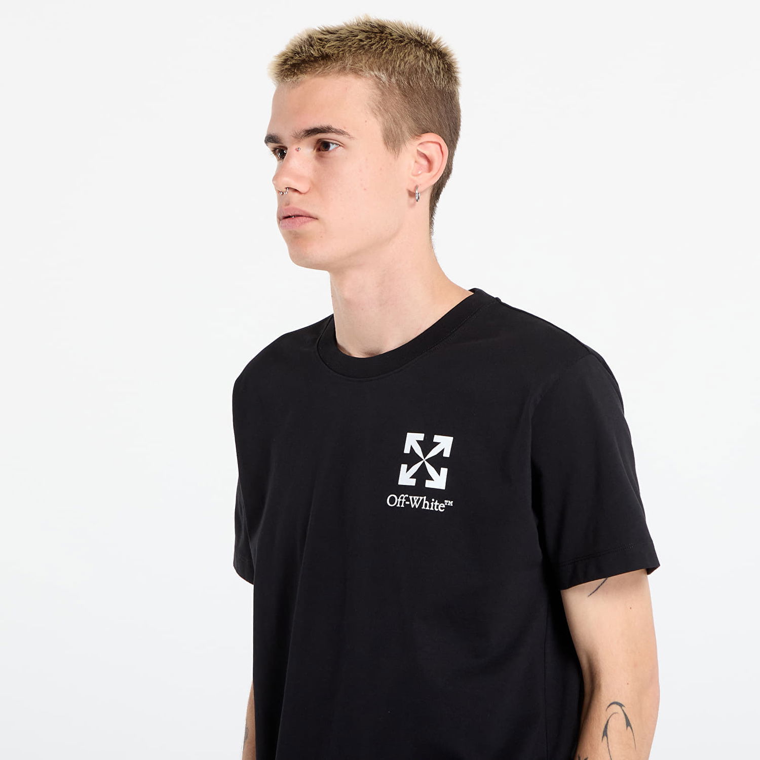 Tričko Off-White Off-White Small Arrow Slim S/S T-Shirt Čierna | OMAA027F25JER00F1001, 1