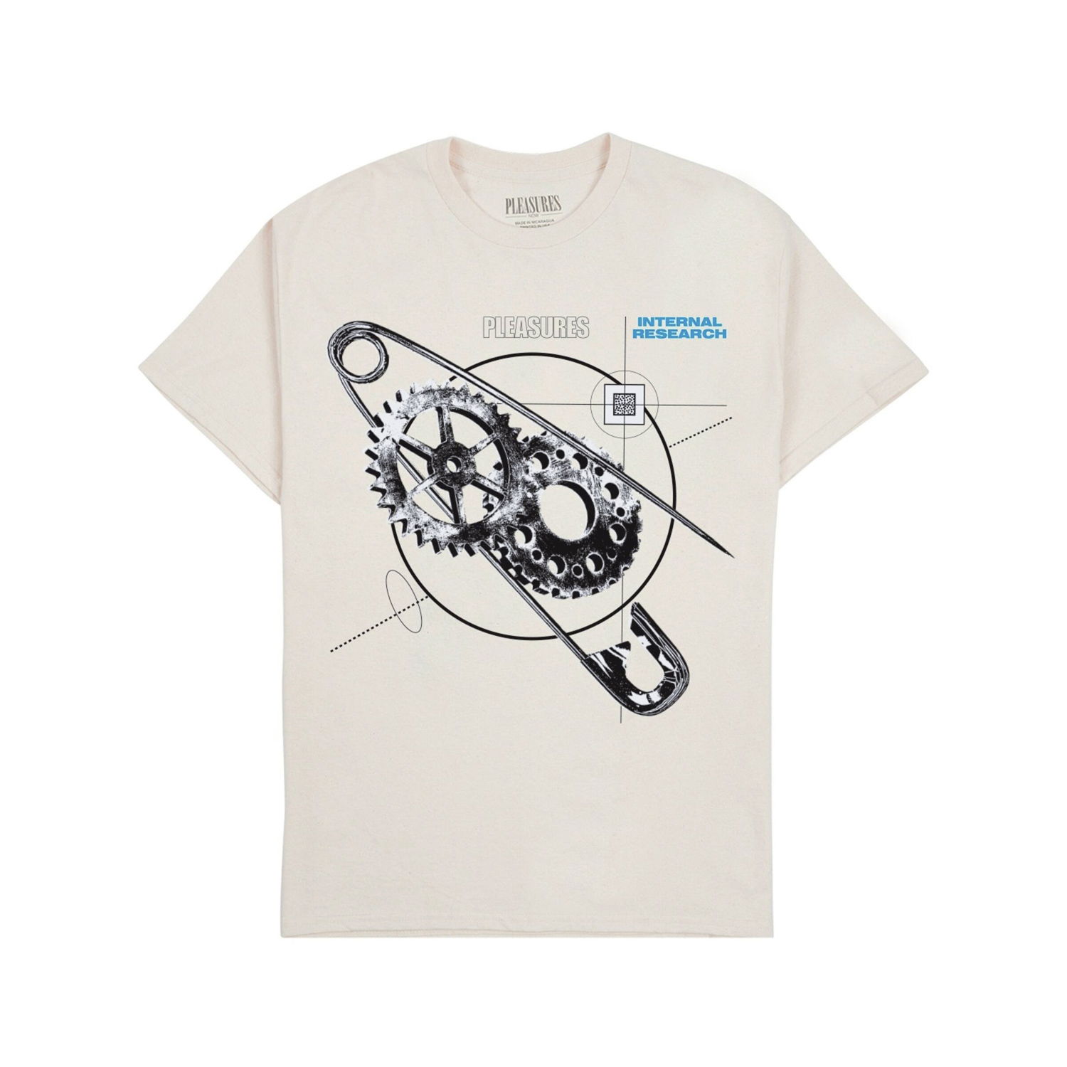 Tričko Pleasures Research T-Shirt Béžová | P23F051-NATURAL, 1