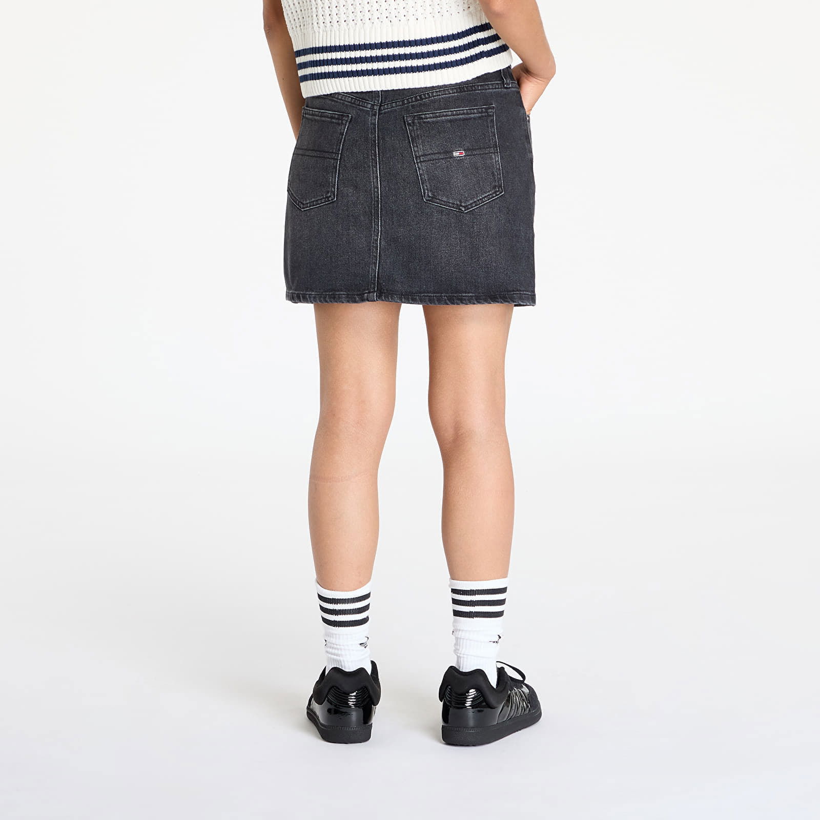 Izzie Mini Skirt Denim Black