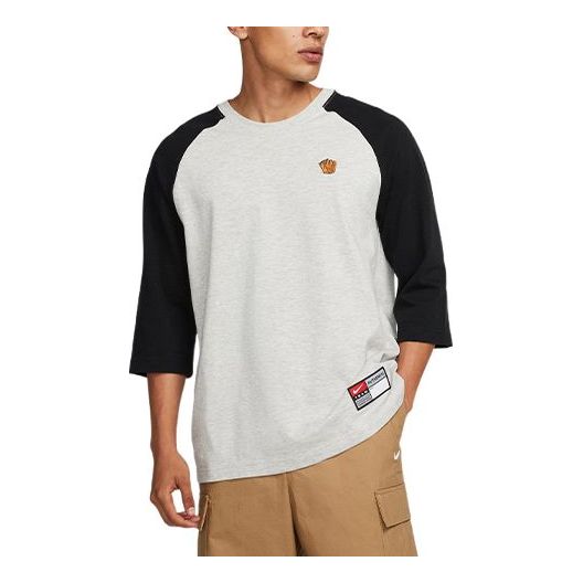 Tričko Nike SB SB Colorblock 3/4 Sleeve T-Shirt Šedá | DV1726-050