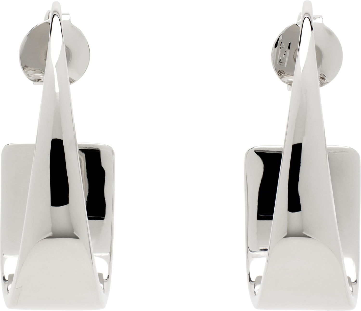 Náušnice Courrèges Courrèges One Curved Earrings Metalická | 125BBO075LA0001, 0