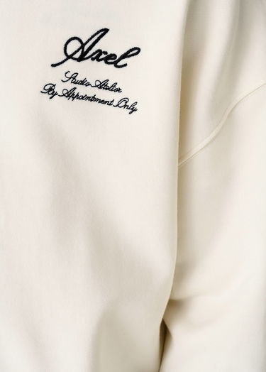 Mikina AXEL ARIGATO Cream Relaxed-Fit Sweatshirt Biela | A3000001, 5