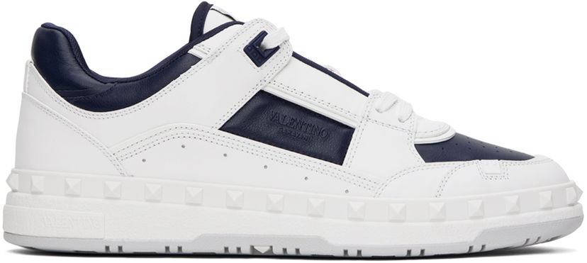 Oblečenie Valentino Valentino Garavani White & Navy Freedots Sneakers Biela | 4Y2S0H43RDG