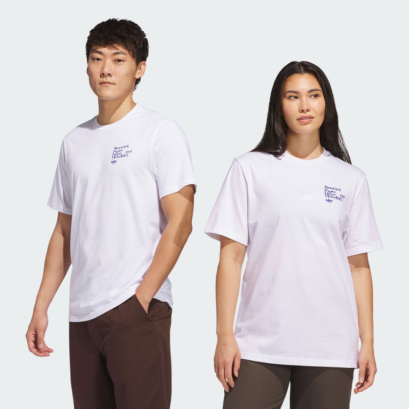 Tričko adidas Performance Shmoofoil I'm Fast Graphic Tee Biela | JC7655
