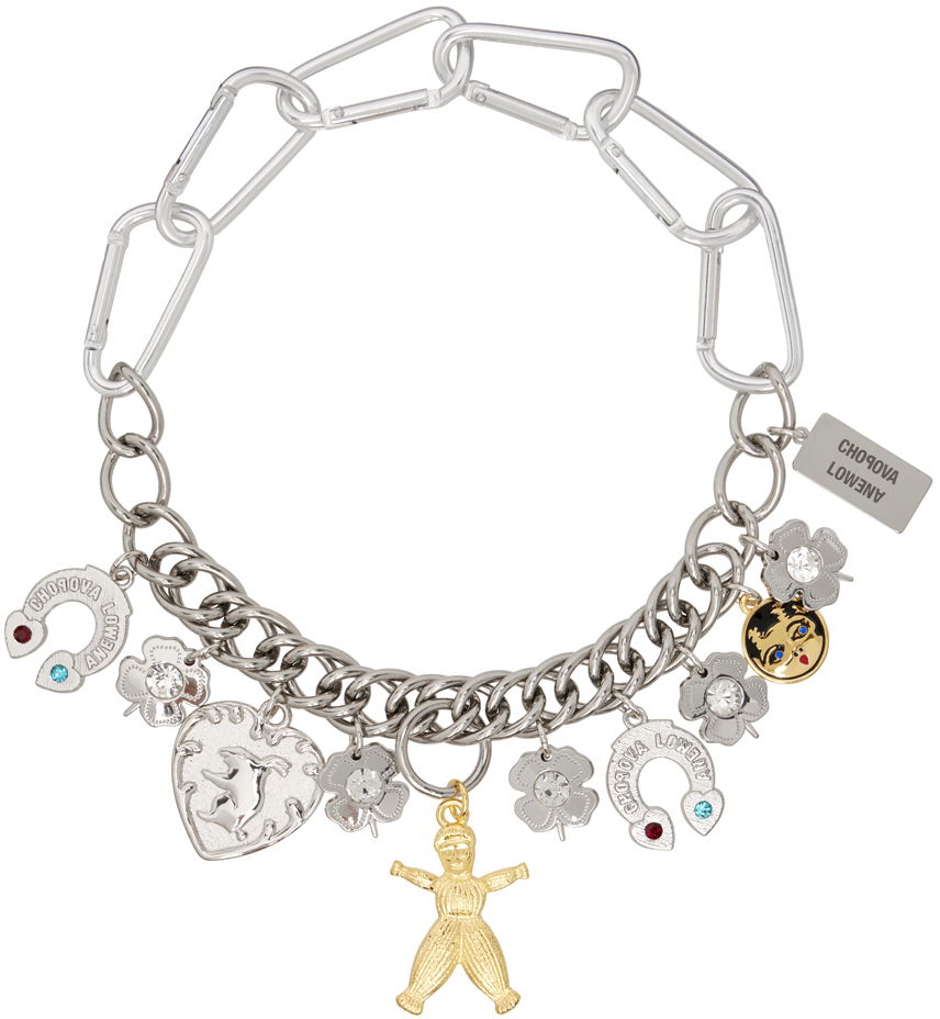 Náhrdelník Chopova Lowena Silver Classic Charm Chain Necklace Metalická | 6518, 0