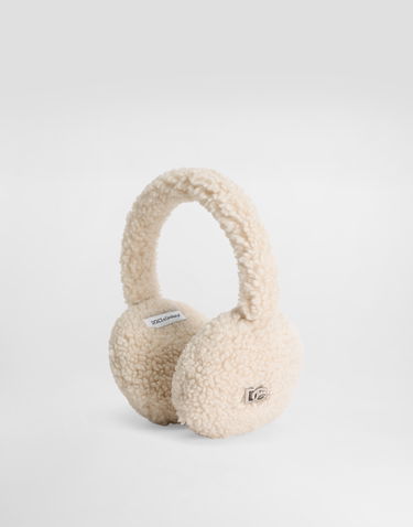 Doplnky Dolce & Gabbana Dolce & Gabbana Fur-like Earmuffs with DG Logo Béžová | LB7A36FUP7KW3789, 2