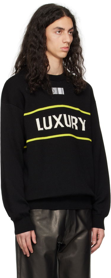Sveter VETEMENTS 'Luxury' Sweater Čierna | VL16KN320B, 4