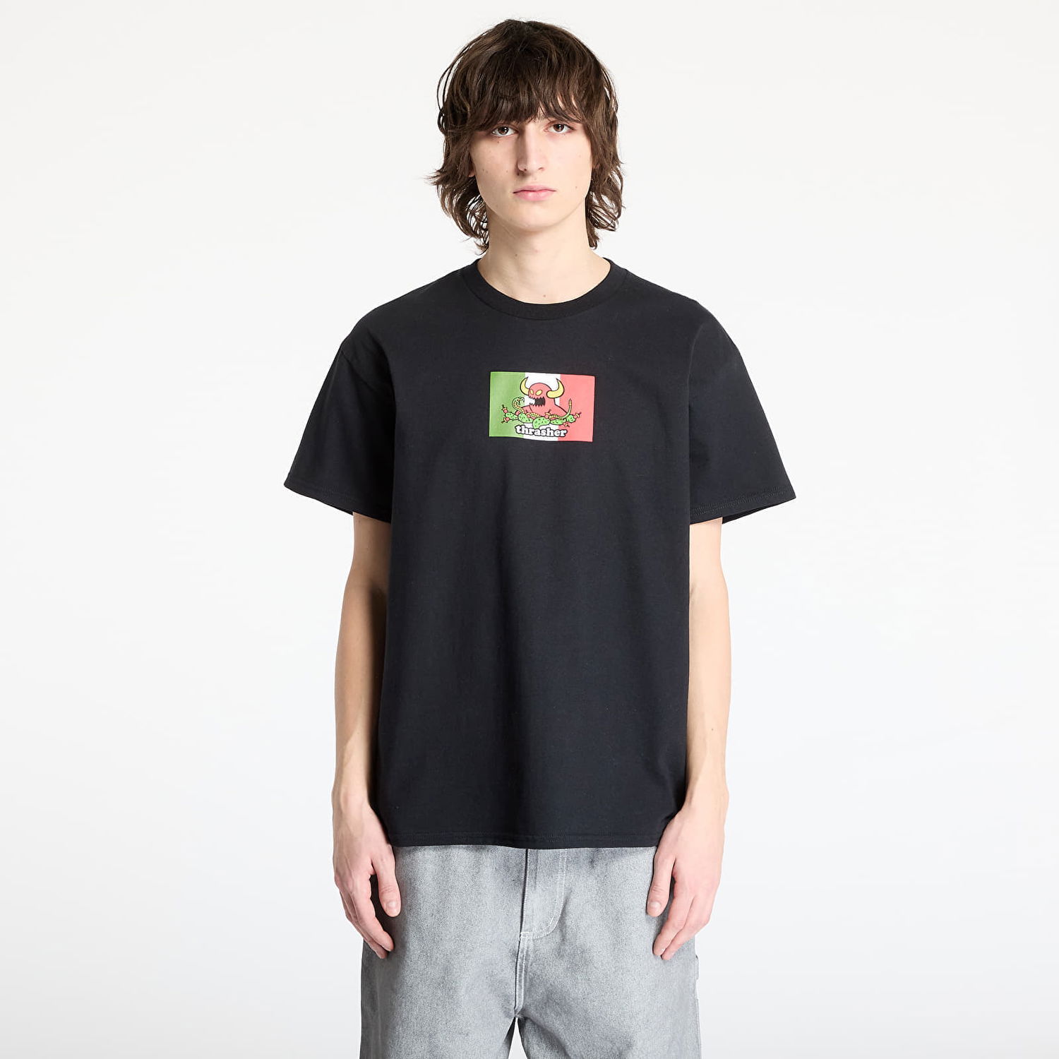 Tričko Thrasher Thrasher x Toy Machine Hecho T-Shirt Čierna | 145604BL, 0