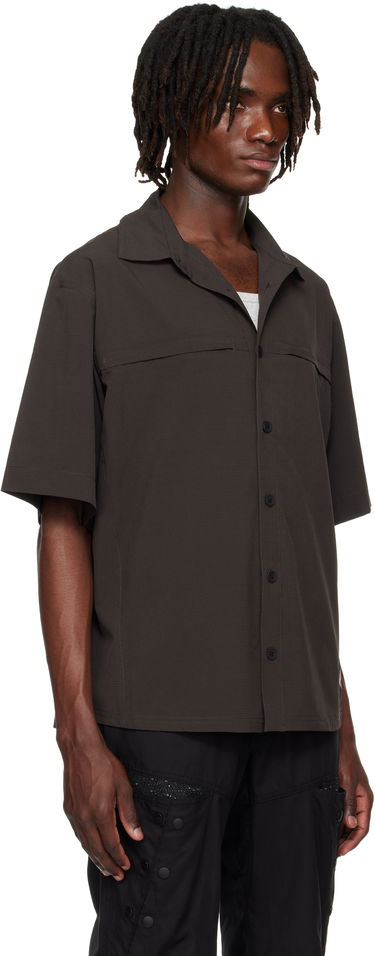 Košeľa ROA ROA Dot Air Short Sleeve Shirt Čierna | RBMW0371FA263, 1