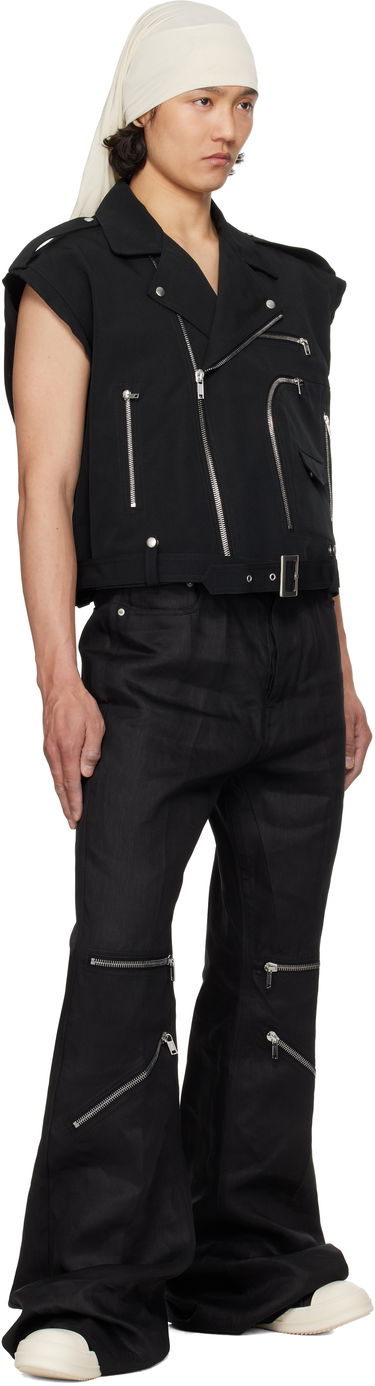 Vesta Rick Owens Rick Owens Bauhaus Stooges Cropped Vest Čierna | RL01E5716 PCVS, 3