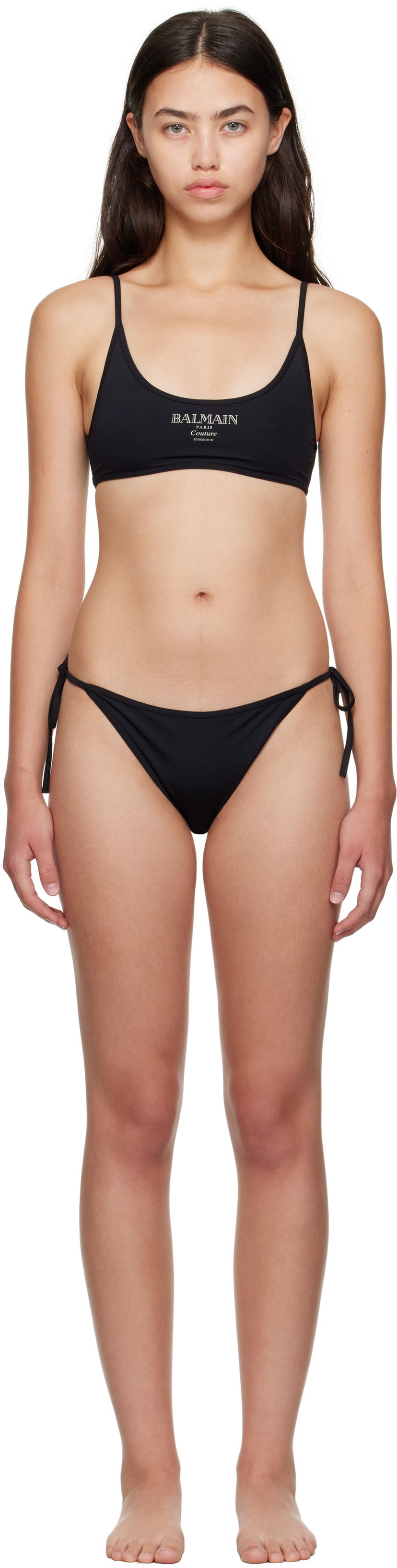 Plavky Balmain Balmain 'Couture' Bikini Čierna | BKBS22430
