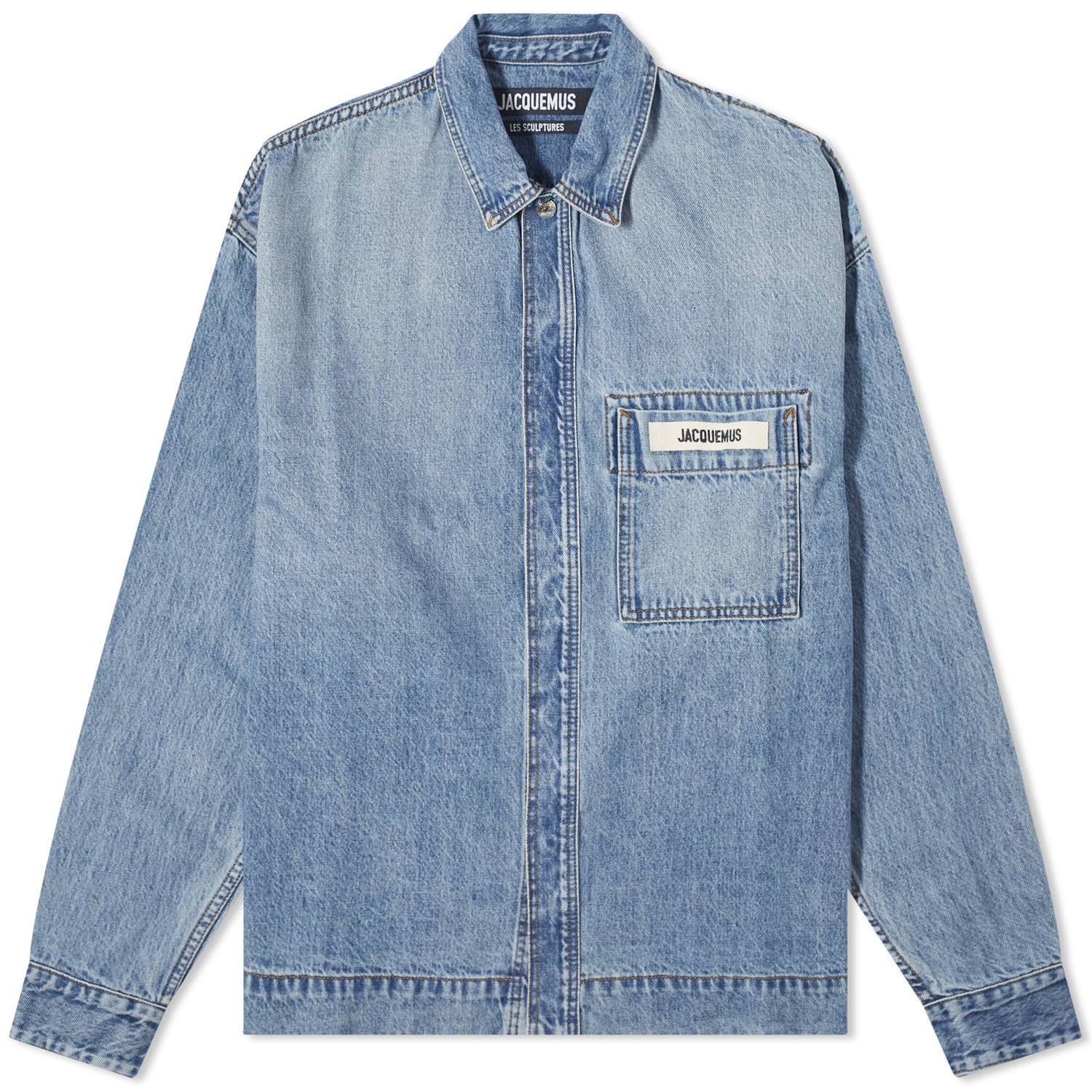 Košeľa Jacquemus De-Nimes Denim Overshirt Modrá | 24E245DE033-1521-33C, 0