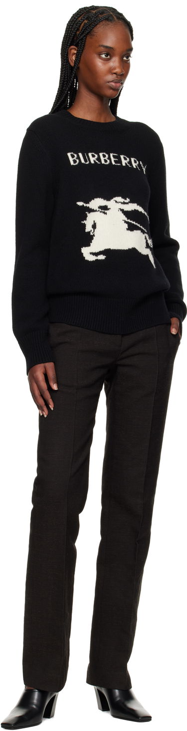 Sveter Burberry Burberry Equestrian Knight Design Wool Cashmere Sweater Čierna | 8103048, 3
