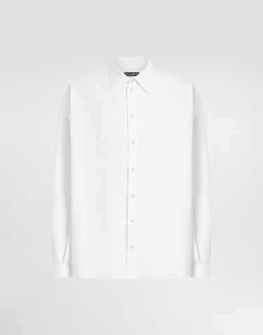 Košeľa Dolce & Gabbana Dolce & Gabbana Long-Sleeved Linen Shirt Biela | G5NE2TFU4JBW0800, 0