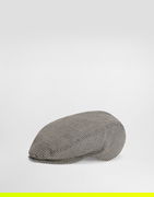 Virgin Wool Glen Plaid Flat Cap