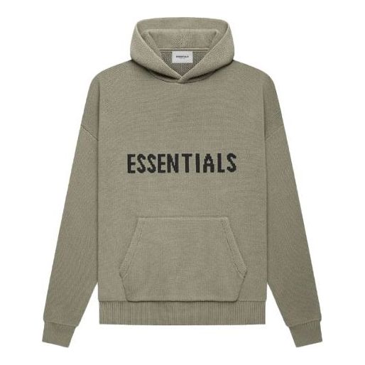 Mikina Fear of God Essentials Knit Hoodie Zelené | FOG-FW21-013