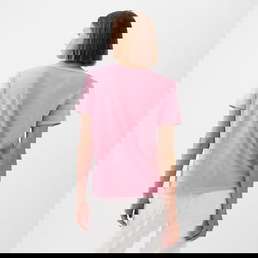 Tričko GAP V-Neck Tee Sugar Pink Ružová | 740140-67, 1