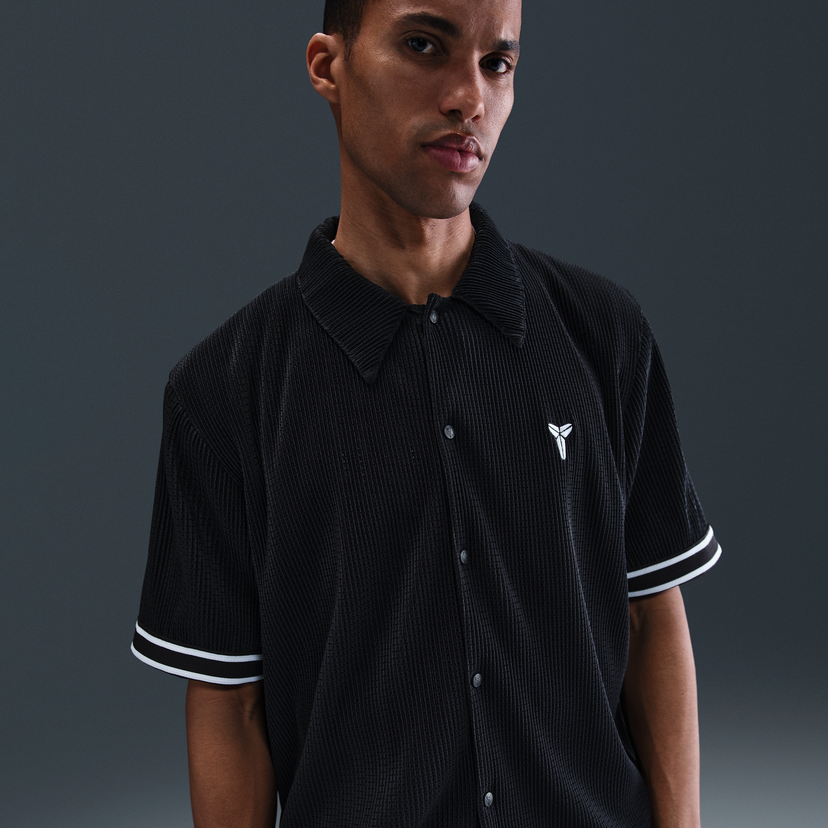 Košeľa Nike Kobe Pleated Short-Sleeve Basketball Top - Size: S Čierna | IB0020-010