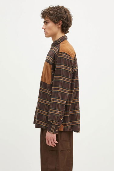 Košeľa Barbour Barbour Wolfwood OS Checked Shirt, Regular Fit Hnedá | MSH5508, 1