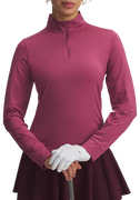 Drive 1/4 Zip Long Sleeve Mock Neck Pullover