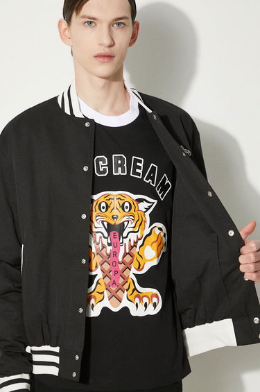Bomber bunda BILLIONAIRE BOYS CLUB Billionaire Boys Club Arch Logo Lightweight Varsity Bomber Jacket Čierna | B24201, 7