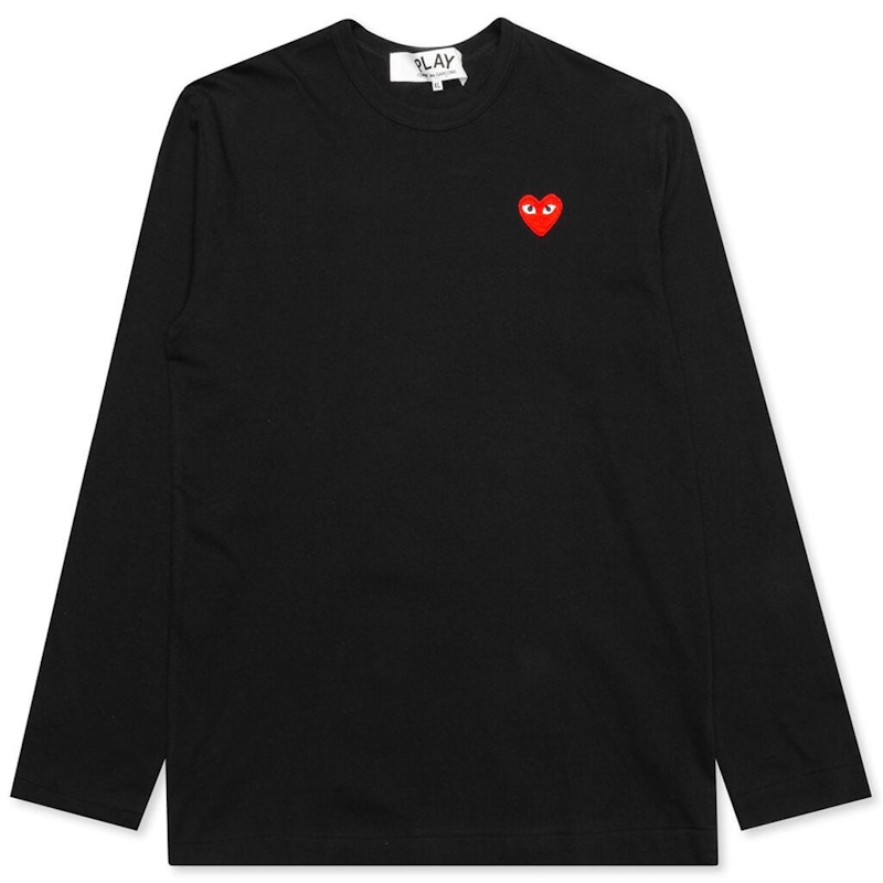 Tričko Comme des Garçons Emblem Long Sleeve T-Shirt Čierna | AZ-T117-051-1