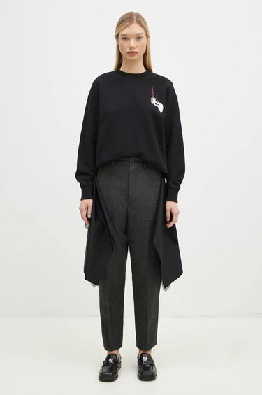 Mikina UNDERCOVER Black Printed Sweatshirt Čierna | UC2D1894.3, 4