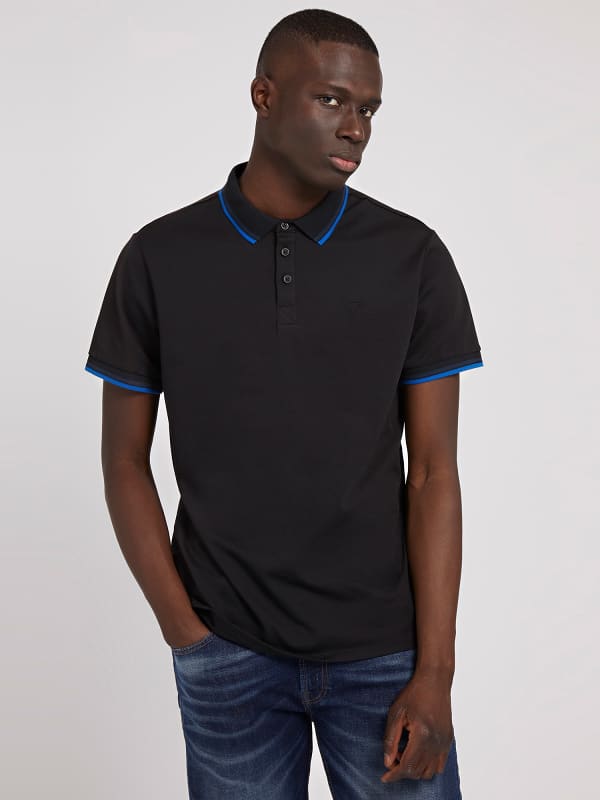 Polo tričko GUESS Classic Polo Čierna | M2GP34KARS0, 0