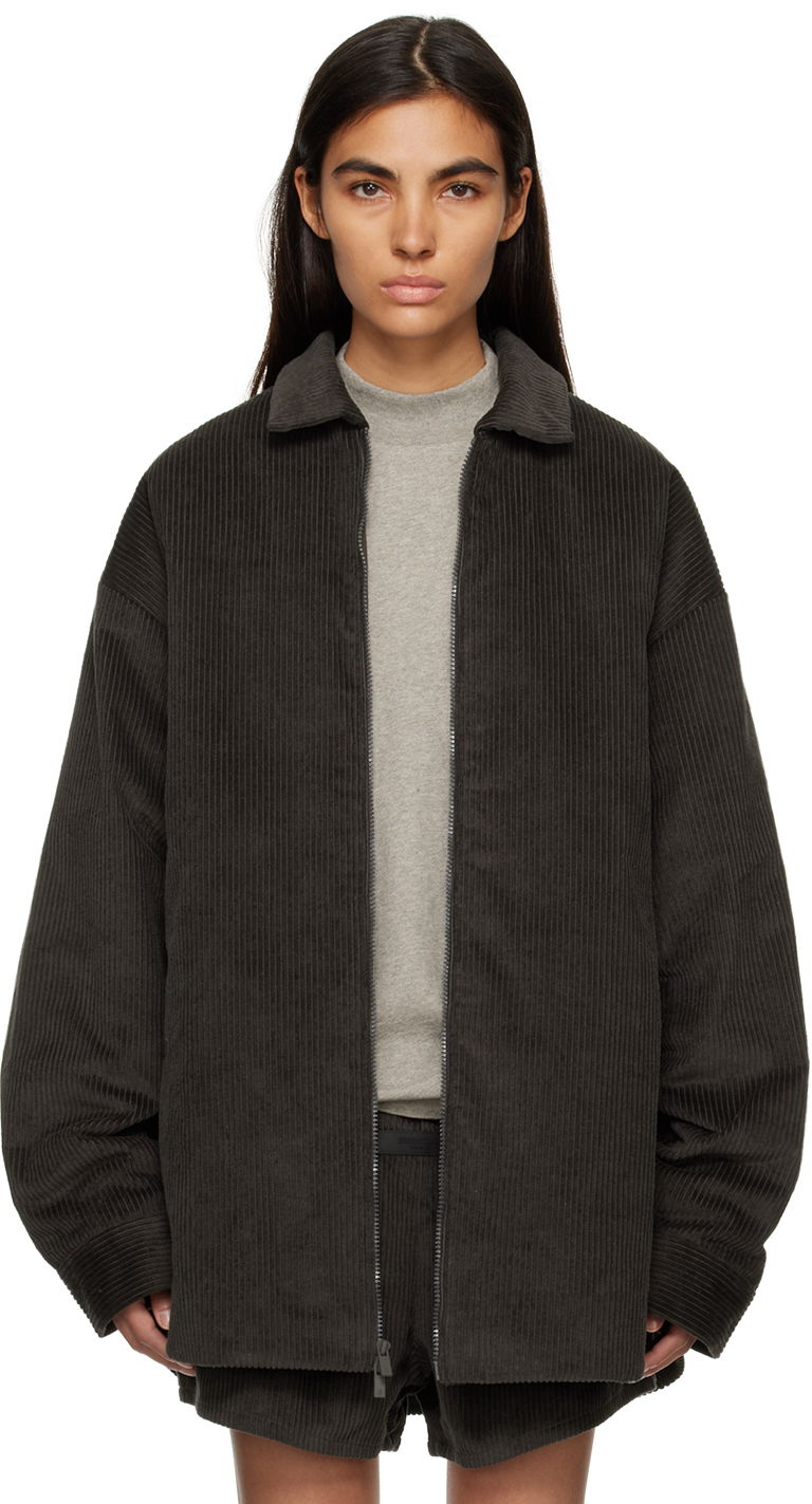 Bomber bunda Fear of God Shirttail Corduroy Relaxed-Fit Jacket Šedá | 202BT224120F, 0