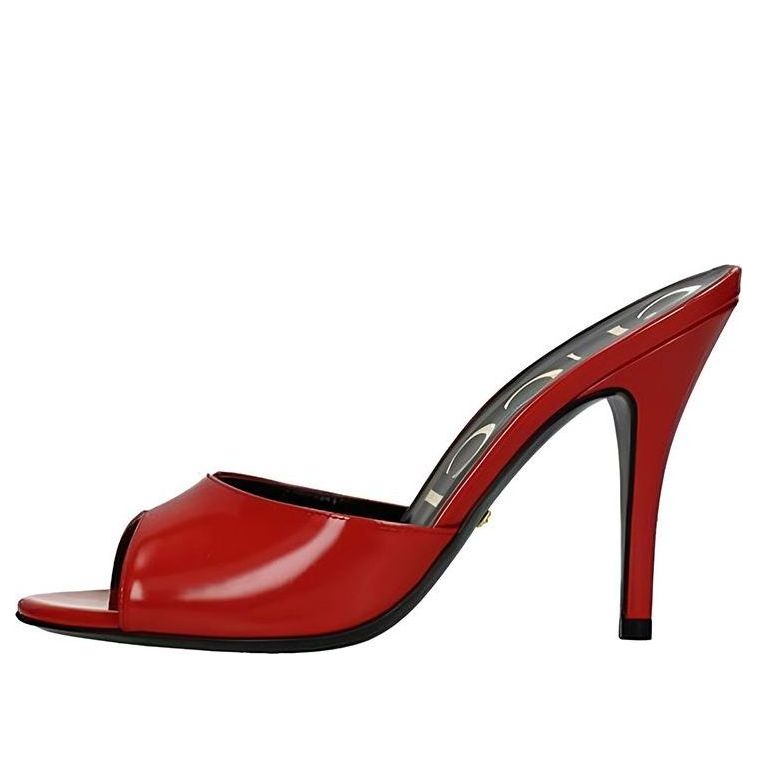 Tenisky a topánky Gucci Gucci Slip-On Stiletto Heeled Slides Červená | 593389-CLG00-6634, 0
