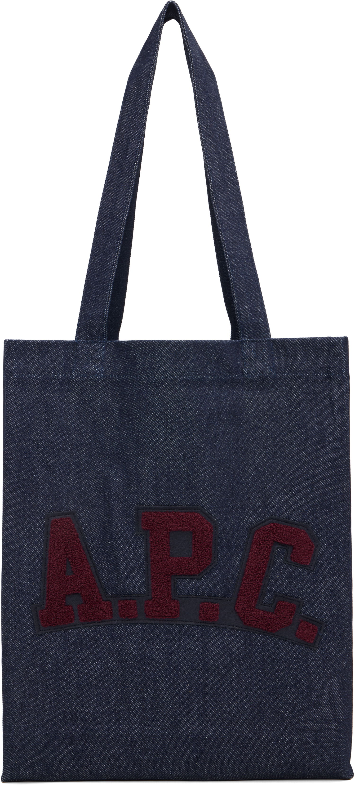 Tote bag A.P.C. A.P.C. Logo Patch Tote Bag Navy | COHIZ-M67059, 0
