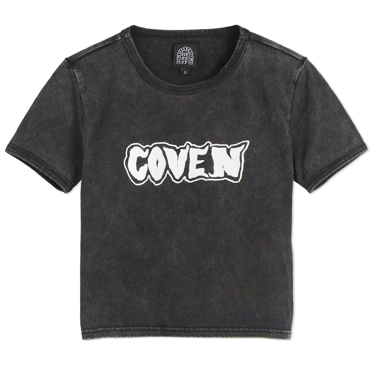 Crop Top Heresy Coven Baby T-Shirt Ash Šedá | HAW24-T11-ASH, 0