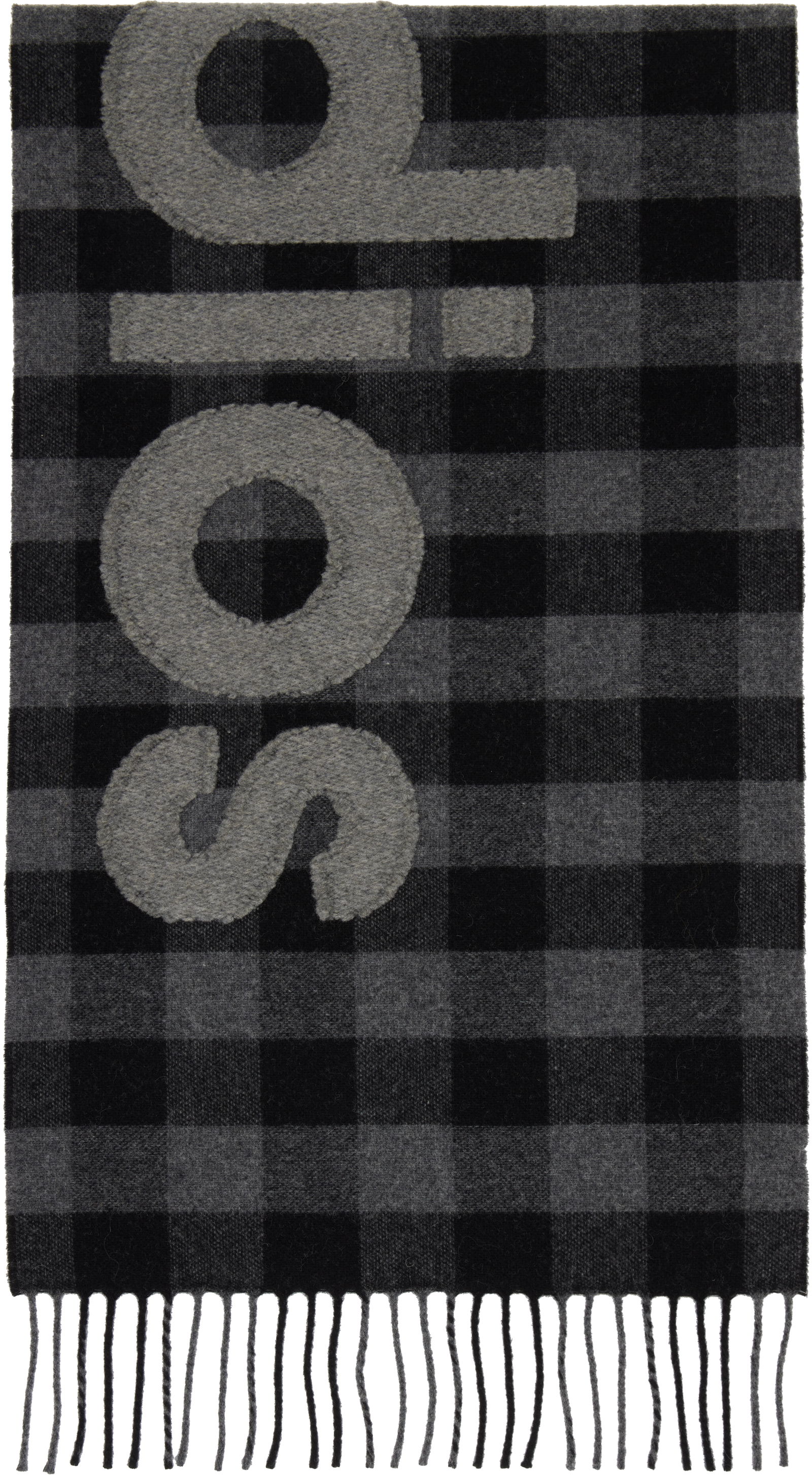 Orange Check Scarf