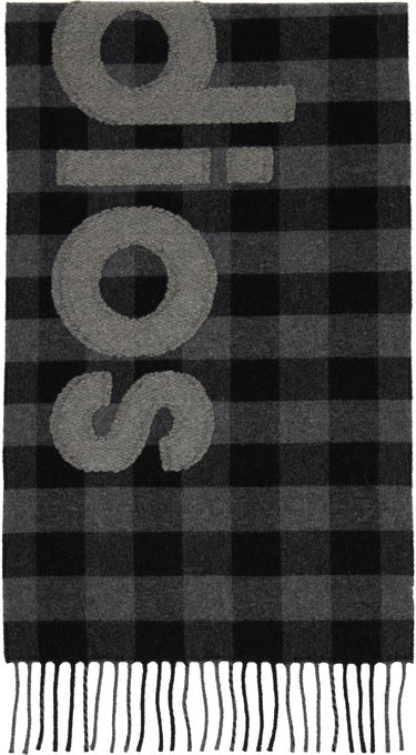 Oblečenie Acne Studios Orange Check Scarf Oranžová | CA0262-, 2