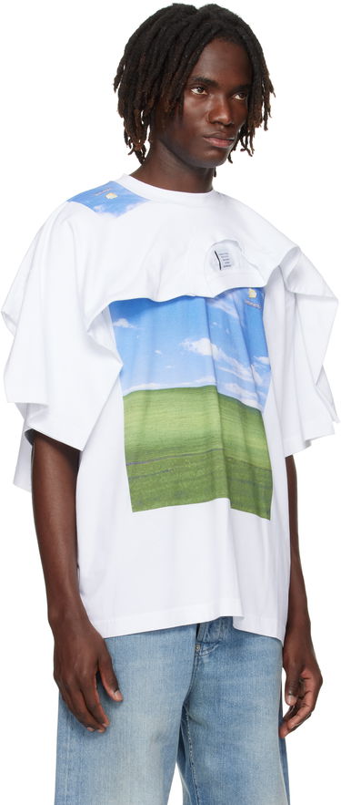Tričko VETEMENTS Vetements Desktop Double Layered T-Shirt Biela | UH76TR770W, 4