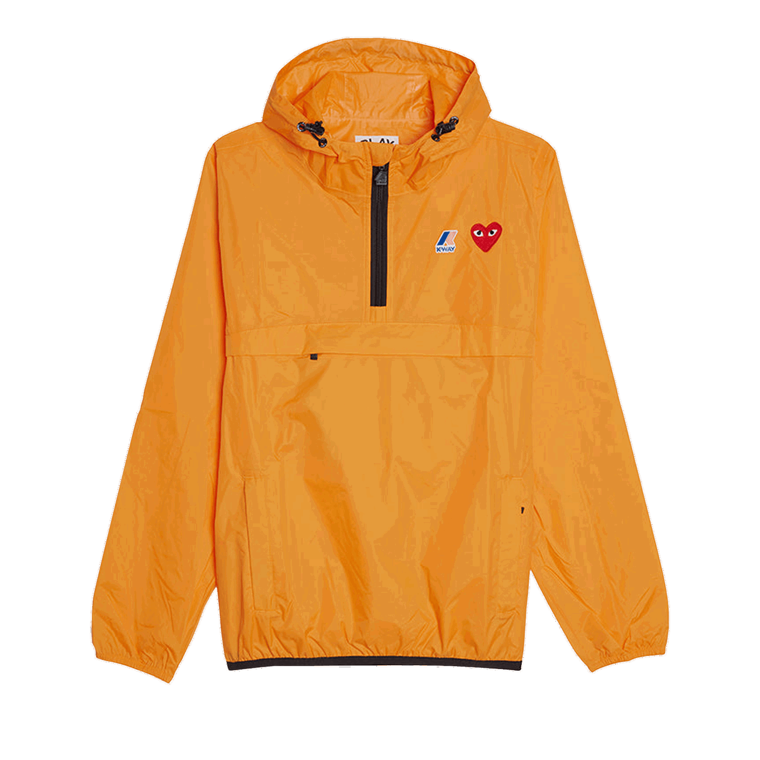 Vetrovka Comme des Garçons PLAY x K-Way Half Zip Hooded Jacket Oranžová | AZ J502 051 1, 0