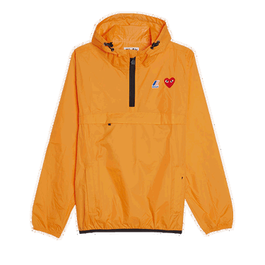 Vetrovka Comme des Garçons PLAY x K-Way Half Zip Hooded Jacket Oranžová | AZ J502 051 1, 0