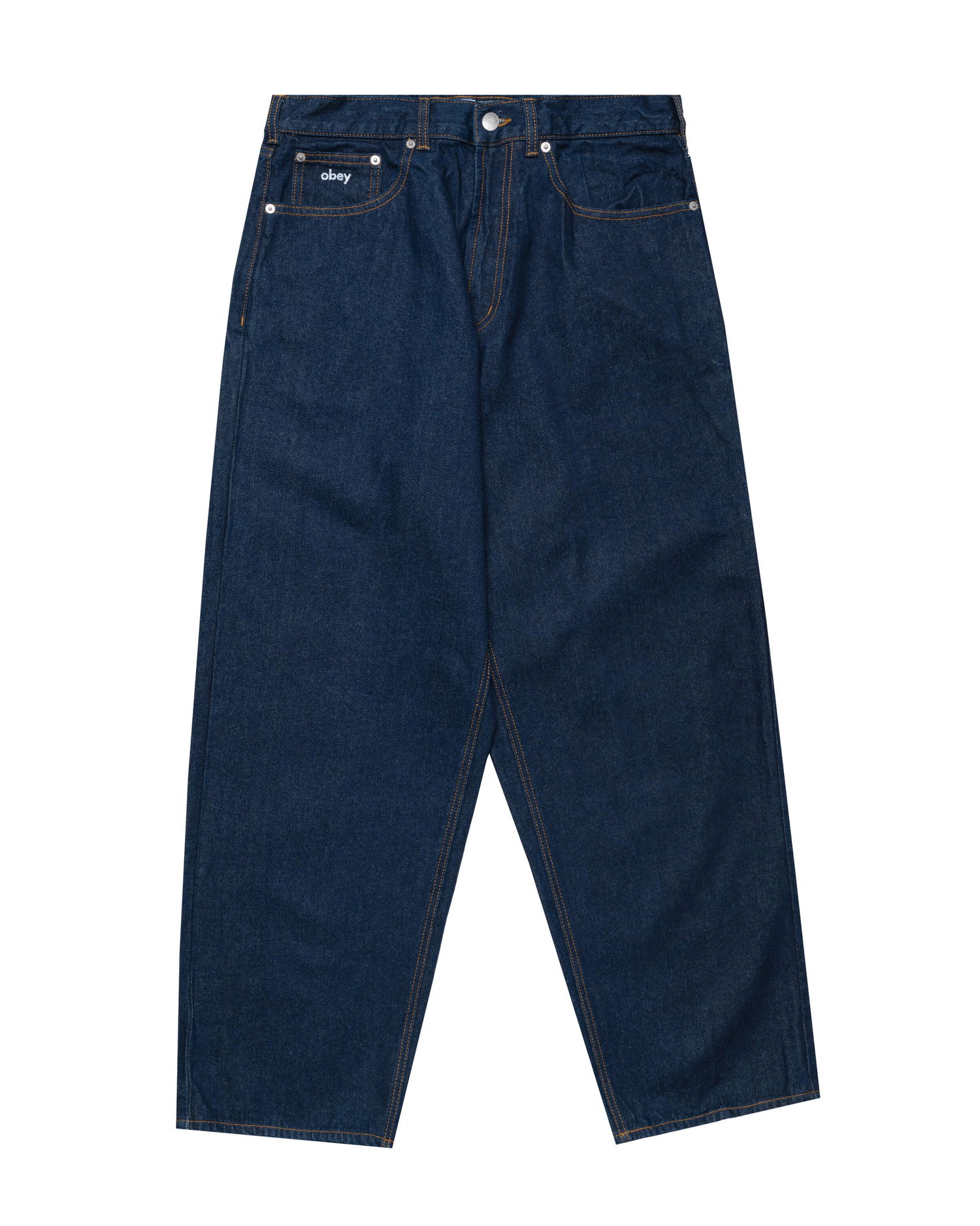 Džínsy OBEY Obey Bigwig Baggy Jeans Modrá | 142010087-RIN, 0