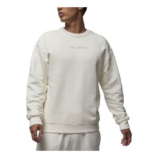 Sveter Jordan Jordan Fleece Crewneck Sweatshirt Biela | FJ7789-133