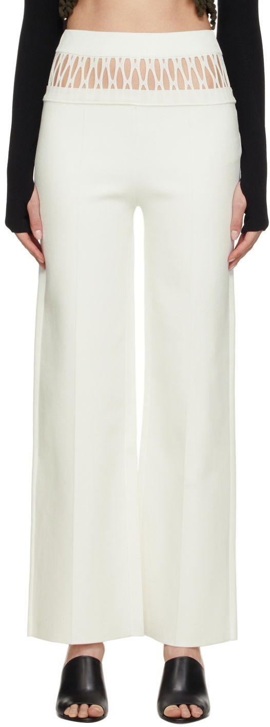 Nohavice Dion Lee Dion Lee Fishnet Tailored Trousers Biela | C7059S22, 0