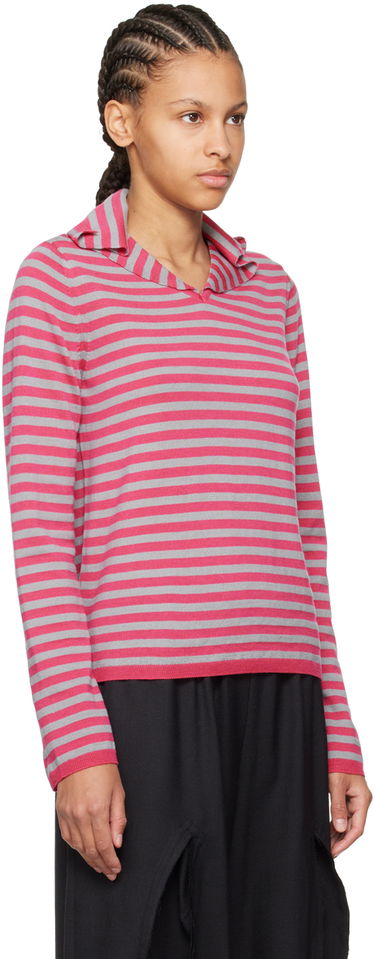 Sveter Comme des Garçons Comme des Garçons Girl Striped Sweater Červená | NM-N002-051, 4